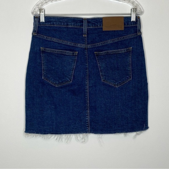 J. Crew Mercantile Raw Hem Denim Skirt - Picture 2 of 9